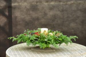 講習会キャンドルアレンジ