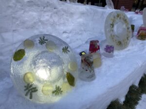 昨年の氷中花作品