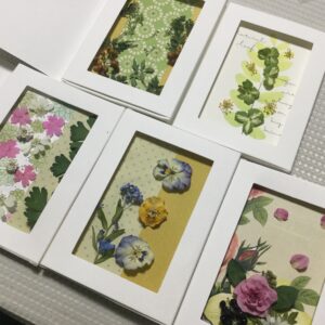 レカンフラワーを使ったカードづくり