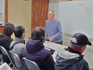 座学のバラ講習の様子
