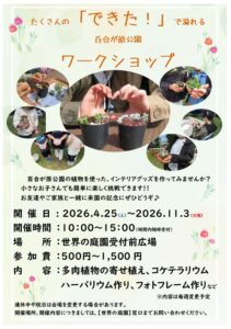 ワークショップ周知ポスター 
