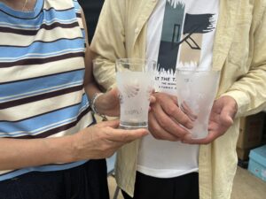 マイグラスづくりに挑戦した参加者